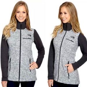 North Face Indi Heathered Charcoal Jacket Medium